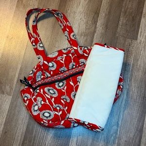 Vera Bradley Diaper Bag w/changing pad